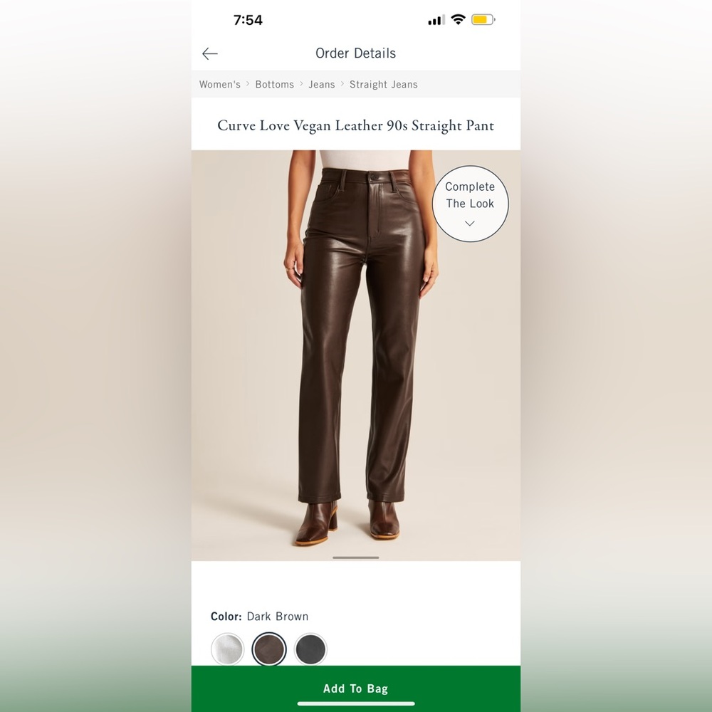 Abercrombie & Fitch vegan leather pants